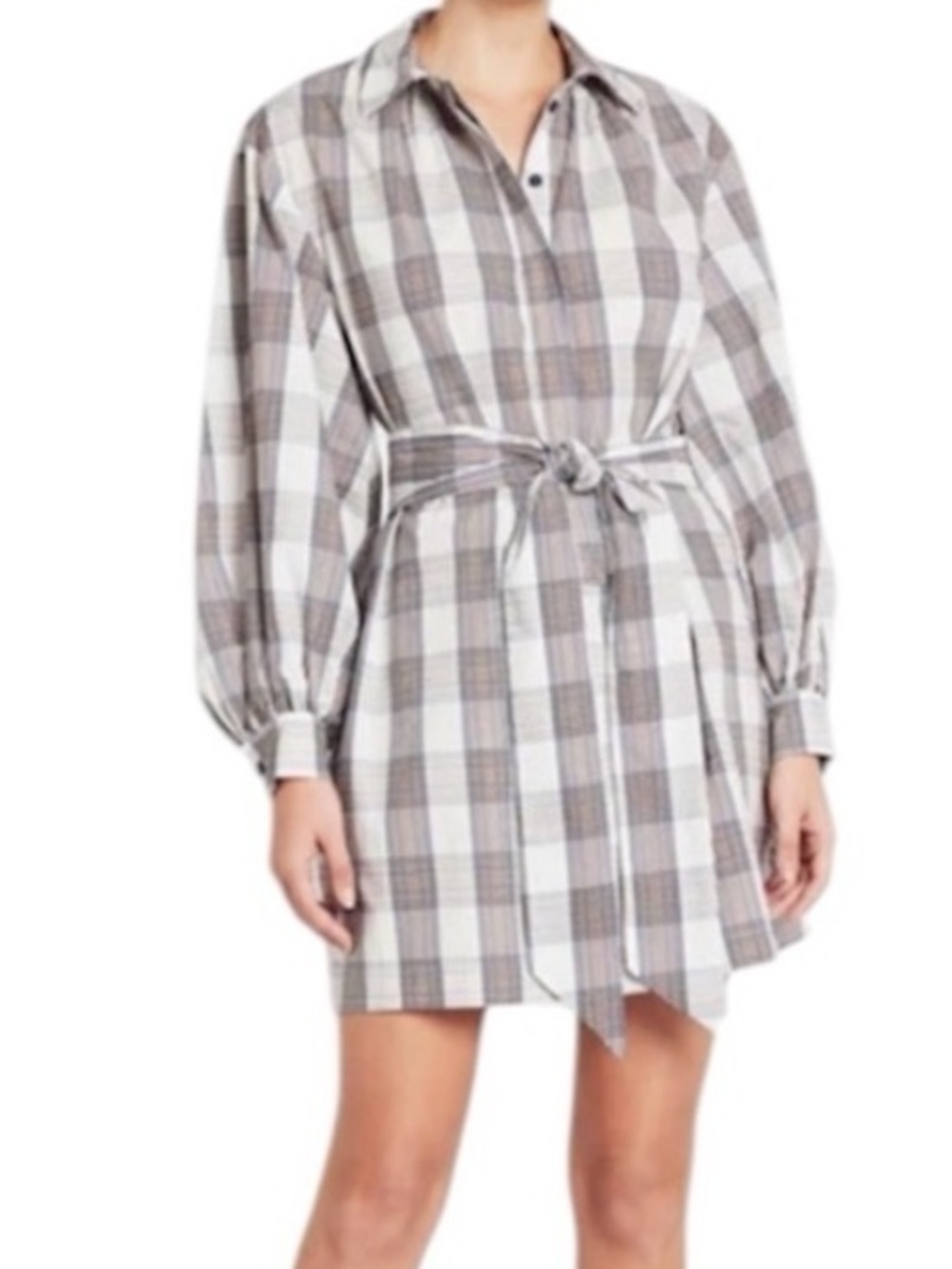 Baum und Pferdgarten LONG BALLOON SLEEVE AUBREE SHIRTDRESS BELT/POCKETS SIZE M
